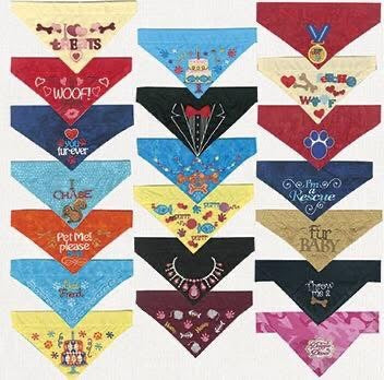 Personalized dog bandana with collar, handmade in Louisville, KY
