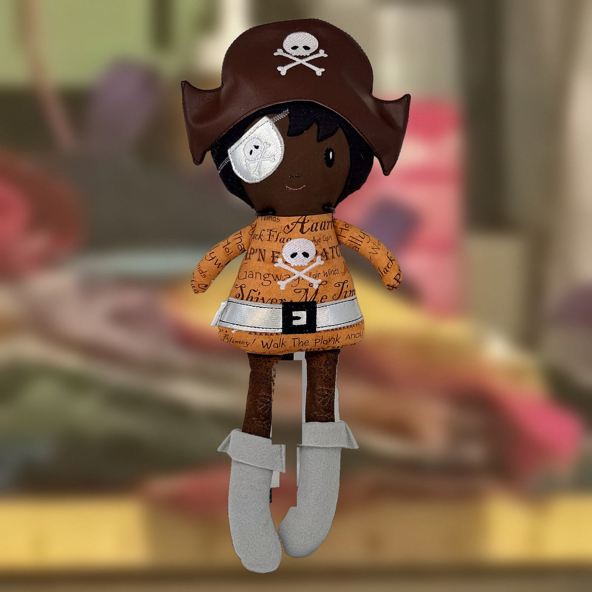 Paul Pirate Doll, an 18-inch cloth doll, handmade in Louisville, KY