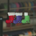 Christmas Stockings plushie, handmade in Louisville, KY
