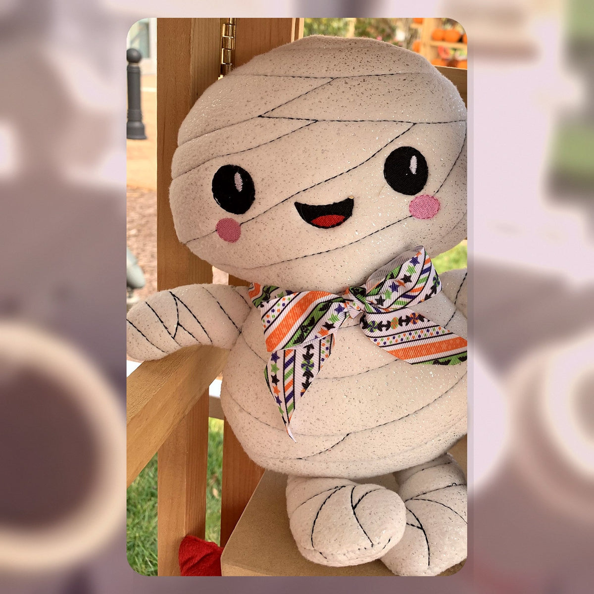 Mummy plushie, handmade in Louisville, KY