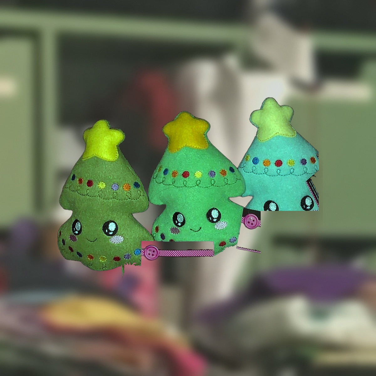 Christmas Tree plushie, handmade in Louisville, KY