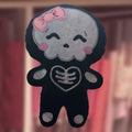 Skelly Girl plushie, handmade in Louisville, KY
