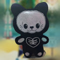 Skelly Kitty plushie, handmade in Louisville, KY