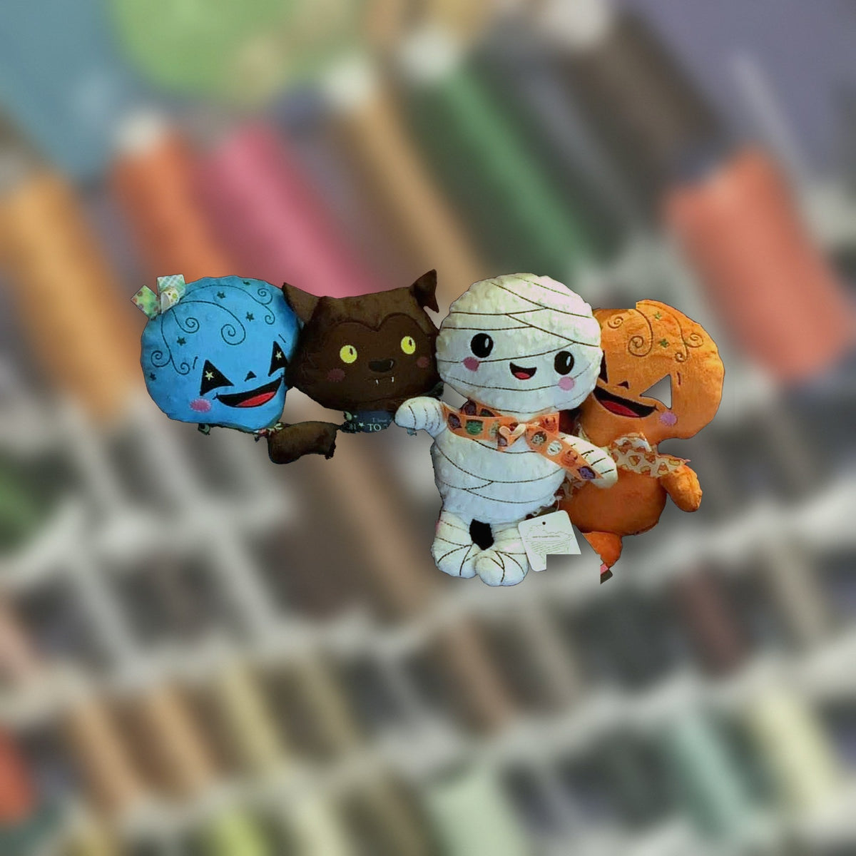 Halloween Assortment plushie, handmade in Louisville, KY