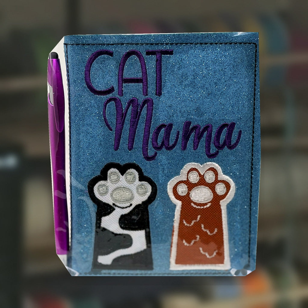 Cat Mama Notebook, handmade by Fabri-K-Tions in Louisville, KY