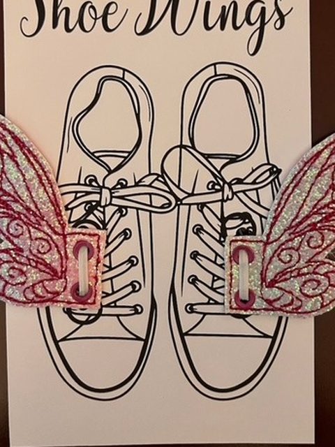 Butterfly shoe wings