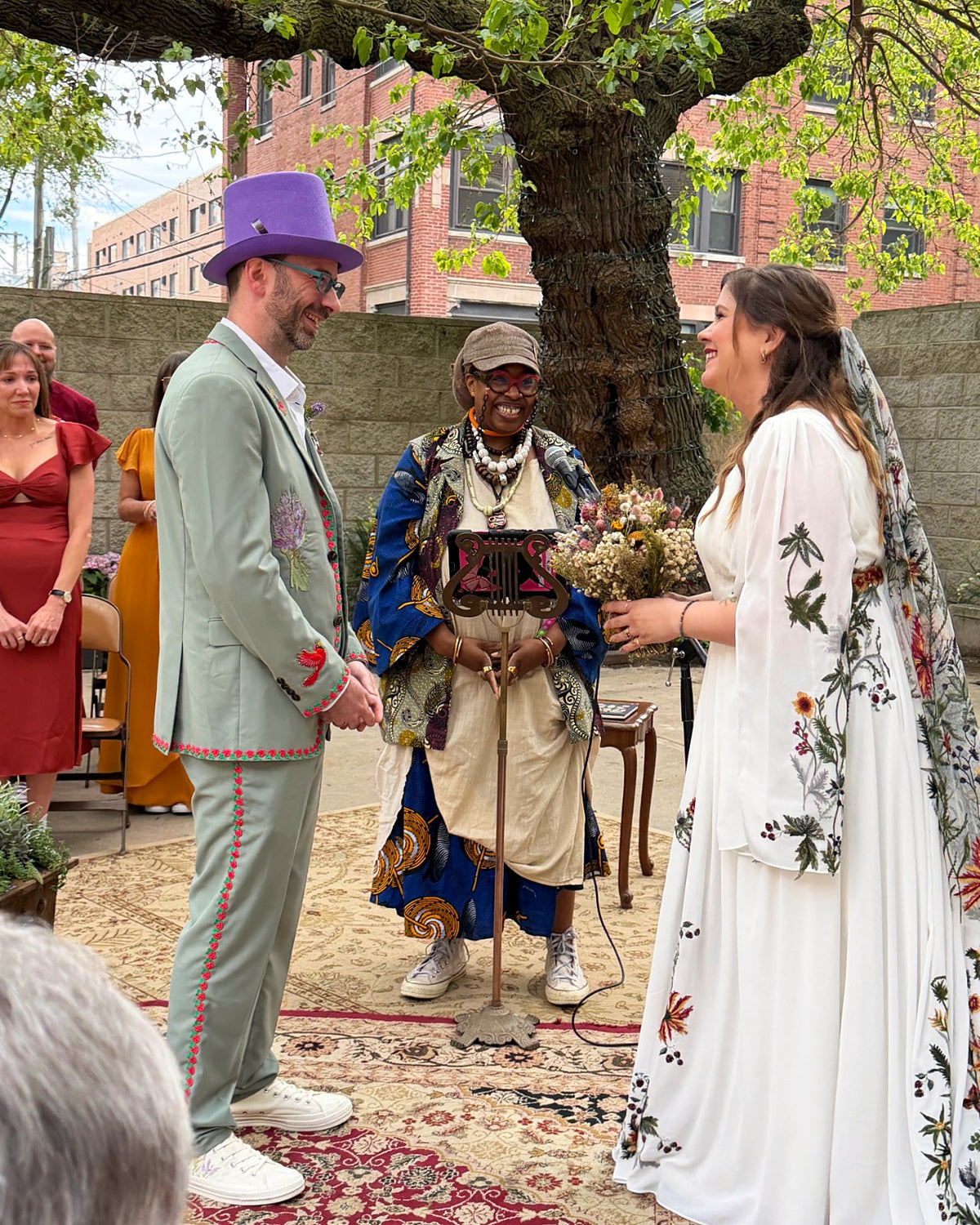 Costumed wedding ceremony at a Renaissance festival